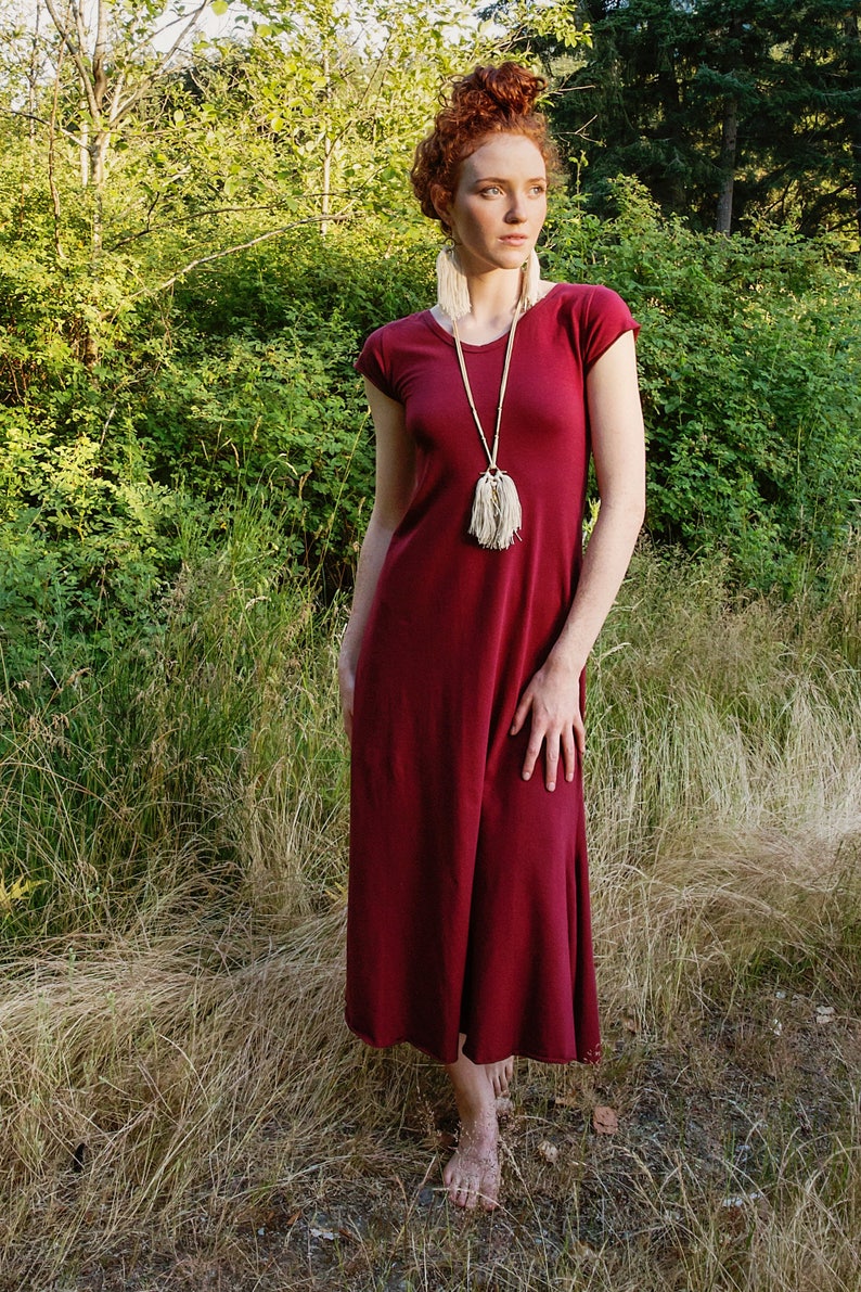 GYPSY ROSE DRESS  by Priestess  Deer full length bamboo Etsy