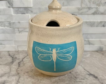 Dragonfly sugar bowl