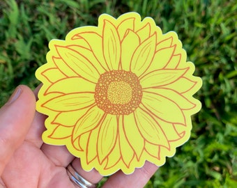 Sunflower - vinyl sticker