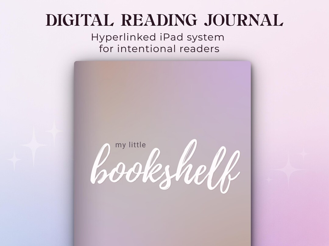 Digital Reflection Reading Journal for iPad | Hyperlinked Book Tracker ...
