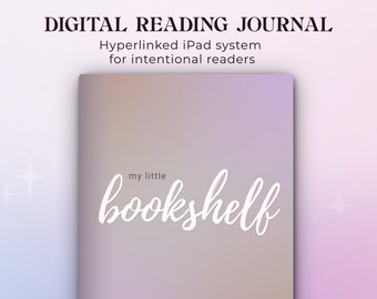 Digital Reflection Reading Journal for iPad | Hyperlinked Book Tracker for GoodNotes | Cozy Aesthetic