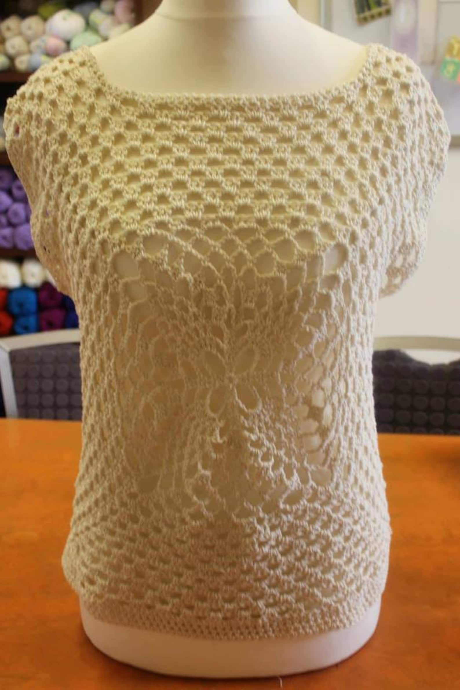 Crochet Pineapple Top Pattern Etsy