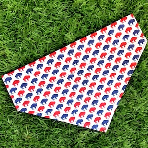 Buffalo Bills Dog Bandana: Red and Blue Plaid, NFL-Inspired Pet Accessory