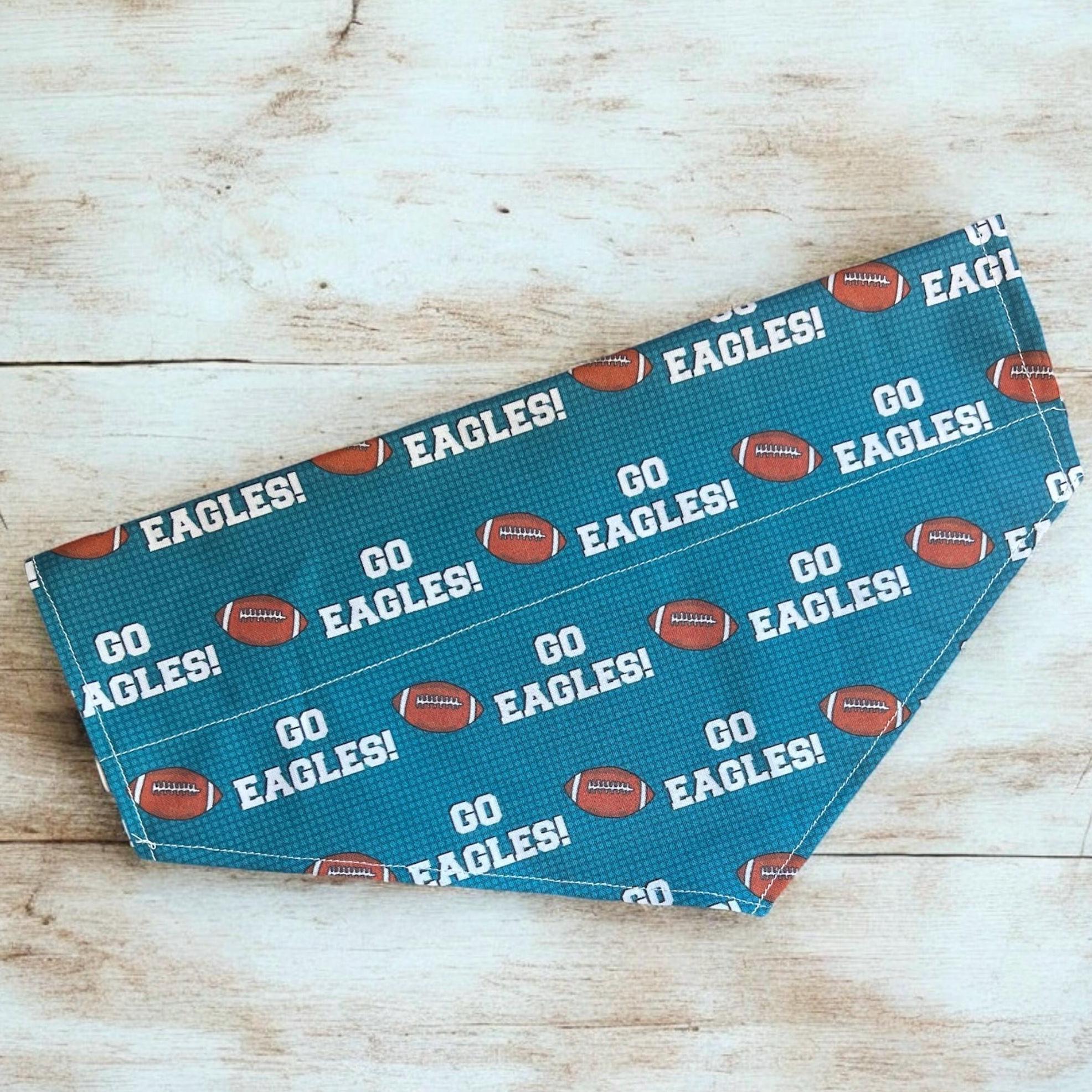 Philadelphia Eagles Dog Bandana or Cat Bandana | Go Eagles Bandana | fly eagles fly | Over the Collar Bandana , Handmade in USA