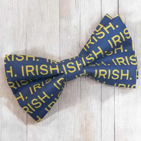 Irische Hundefliege, College Football Geschenk, Handgemacht in den USA