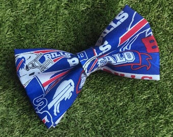 Buffalo Bills Dog Bow Tie - Game Day Pet Accessory, Bills Mafia Bow Tie, Buffalo Bills Gift,  Handmade in USA