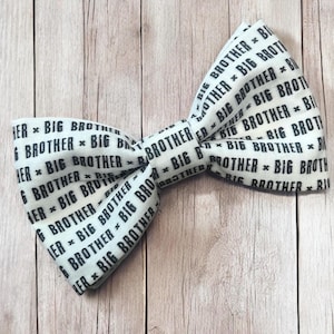 Big Brother Dog Bow Tie - New Baby Announcement Pet Accessory, Dog Sibling Reveal Outfit, Baby Reveal, Handmade in USA