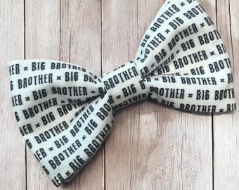 Big Brother Dog Bow Tie, Gender Reveal Outfit, Baby Shower Gift, New Baby Announcement Pet Outfit, Handmade in USA