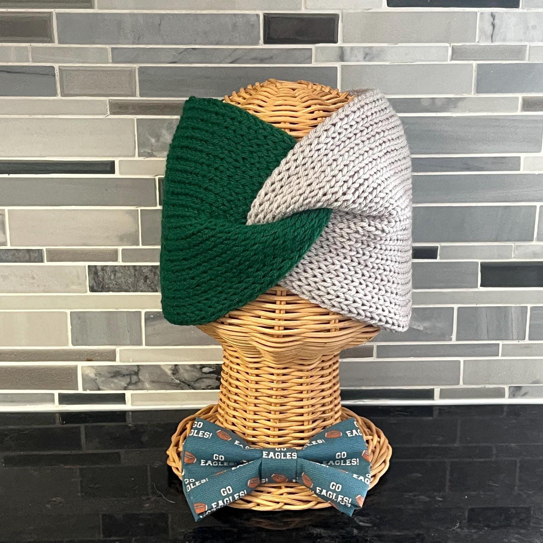 Philadelphia Hand-knit Twist Headband, Eagles Inspired, NFL  display picture 2