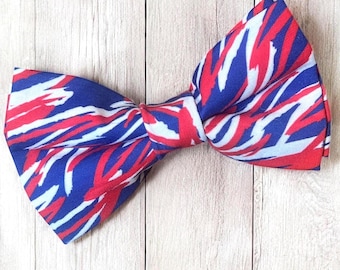 Buffalo Bills Dog Bow Tie: Game Day Accessory, Handmade in USA