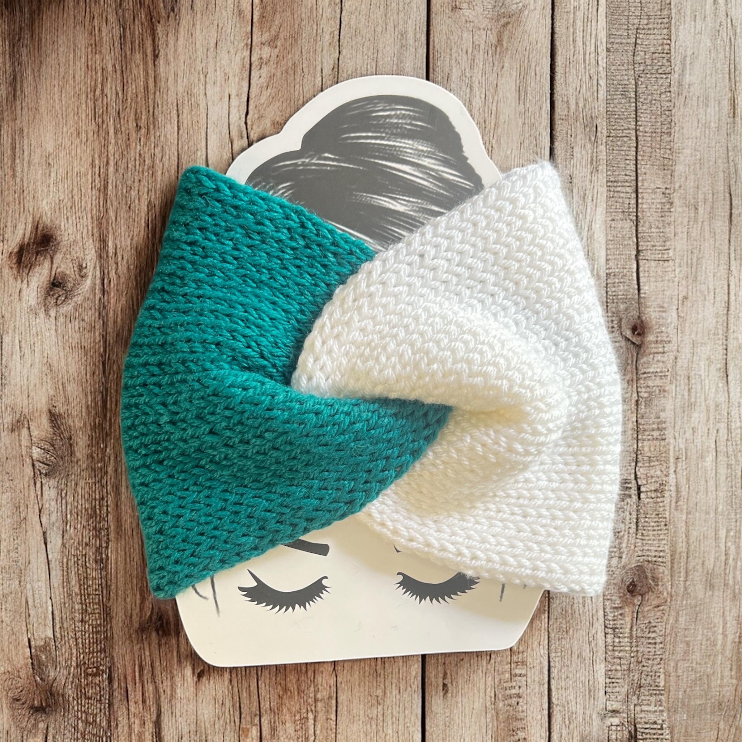 Headband by Trouser9 A up and new Philly designer Philadelphia Hand-knit Twist Headband, Eagles Inspired, NFL  main image 4