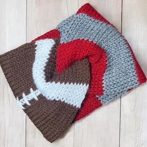 Custom Game Day Knit Headband, Choose Your Team Colors, Custom Football Headband, Handmade in USA