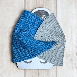 Handgestricktes Löwen-Stirnband, Detroit Lions inspiriert, NFL-Fan, handgefertigt, USA