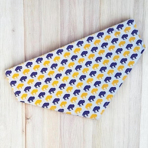 Buffalo Hockey Dog Bandana, Buffalo Dog Collar Pet Accessory, Handmade USA