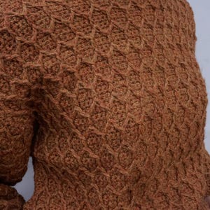 Honeycomb Pullover Crochet Sweater Pattern