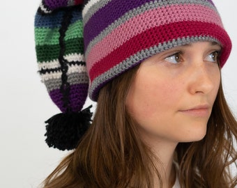 Striped Stocking Cap Crochet Pattern