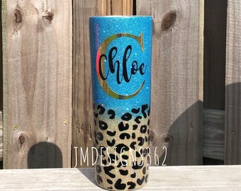 Gobelet guépard scintillant 30 onces, 20 onces maigre