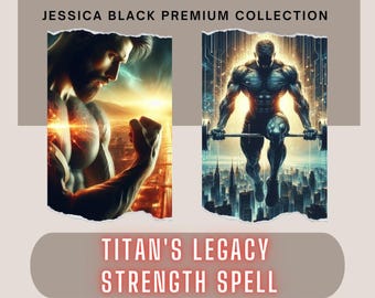 Hechizo de Super Fuerza - Hechizo de Fuerza Física y Acondicionamiento - Hechizo Alfa - Hechizo para Gimnasio del Genio - Lanzamiento Rápido - Personalizado para Ti