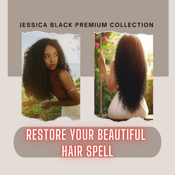 Beautiful Hair Growth Spell From Powerful Genie - Positivity Body Change Spell - Life Changing Spell - Hair Restoration Spell -Customizable