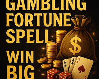 Lucky Streak Casino & Gambling Spell – Money Attraction Energy – Prosperity Ritual From Ancient Genie – Fast Custom Casting
