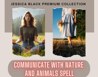 Nature Communication & Animal Empath Spell – Hear Their Energy, Feel Their Messages, Spirit Connection – Powerful Genie Casting