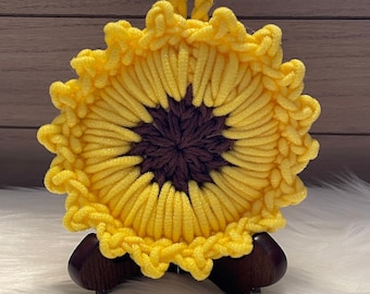 PATTERN -Annabel’s Sunflower Scrubby Crochet Pattern