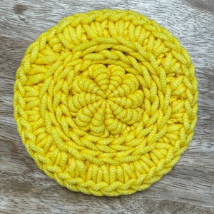 Sunshine Scrubby Crochet Pattern – Exfoliating Dish & Face Scrubbies (PDF)