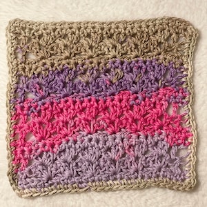 PATRÓN - Paño de cocina hipster a crochet
