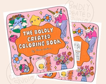 Whimsical Coloring Book: Food Puns & Adorable Art (Digital Download)