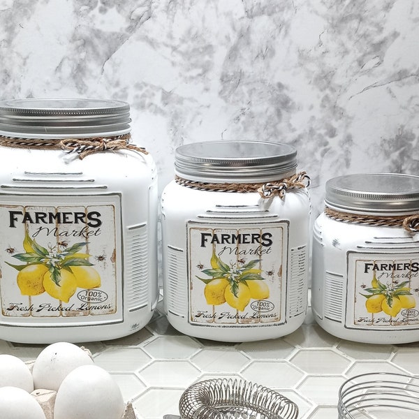 Kitchen Canister Set Etsy
