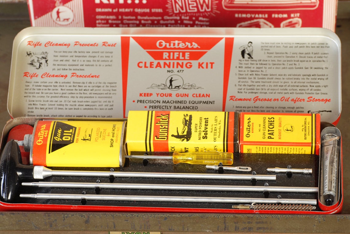 Vintage Outers Gunslick Rifle Cleaning Kit 22 Cal. Etsy