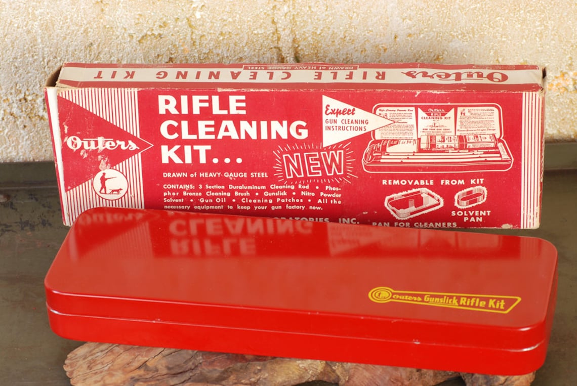Vintage Outers Gunslick Rifle Cleaning Kit 22 Cal. Etsy