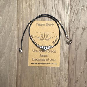 Custom Soccer Name Necklace – Personalized Team Gift for Kids, Boys & Girls | End-of-Season Sports Jewelry