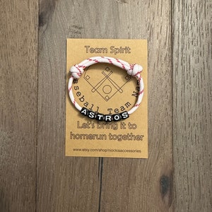 Personalized Baseball Bracelet, Sports Team Gift For Kids, End of Year Gifts For Boys