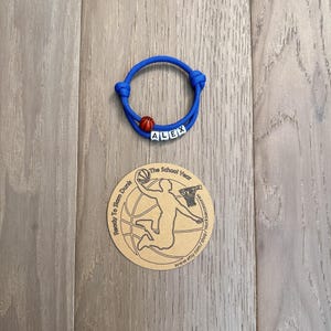 Personalized Basketball Bracelet, Back To School Gift For Basketball Team, Party Favors for Boys