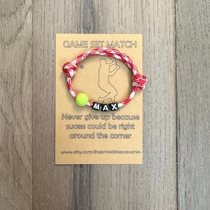 Personalized Tennis Ball Paracord Bracelet: Custom Team Colors