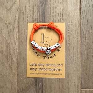 Personalized Soccer Charm Bracelet, Soccer Mom Accessories, End of Year Gifts