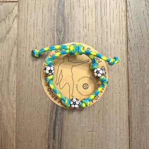 Custom Soccer Team Bracelet, Sports Gift For Kids, Back To School Gift For Boys