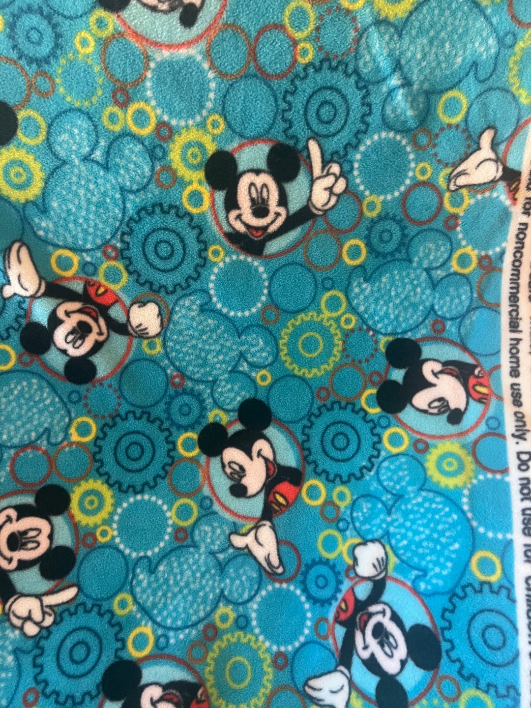 New Disney Mickey Mouse Fleece Fabric - Etsy