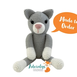Crochet Cat- Cat Amigurumi, Crochet Animals, Crochet Toy, Cat Toy, Stuffed Animals, Cat Plush- Made to Order