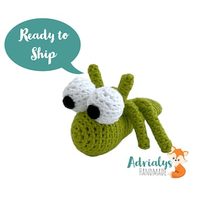 Crochet Grasshopper | Crochet Animals | Crochet Toy | Amigurumi Grasshopper | Bugs | Grasshopper Toy | Crochet Amigurumi | Ready to Ship