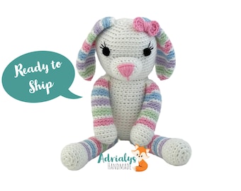 Crochet Bunny Rabbit - Handmade Amigurumi Stuffed Animal Toy