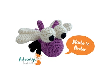 Crochet Dragonfly | Crochet Animals | Crochet Toy | Amigurumi Dragonfly | Bugs | Dragonfly Toy | Crochet Amigurumi | Made to Order