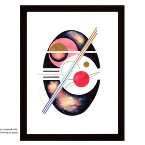 geometric abstract minimalist midcentury modern print painting art contemporary artwork home decor masculine simple lines by perriewinkles
