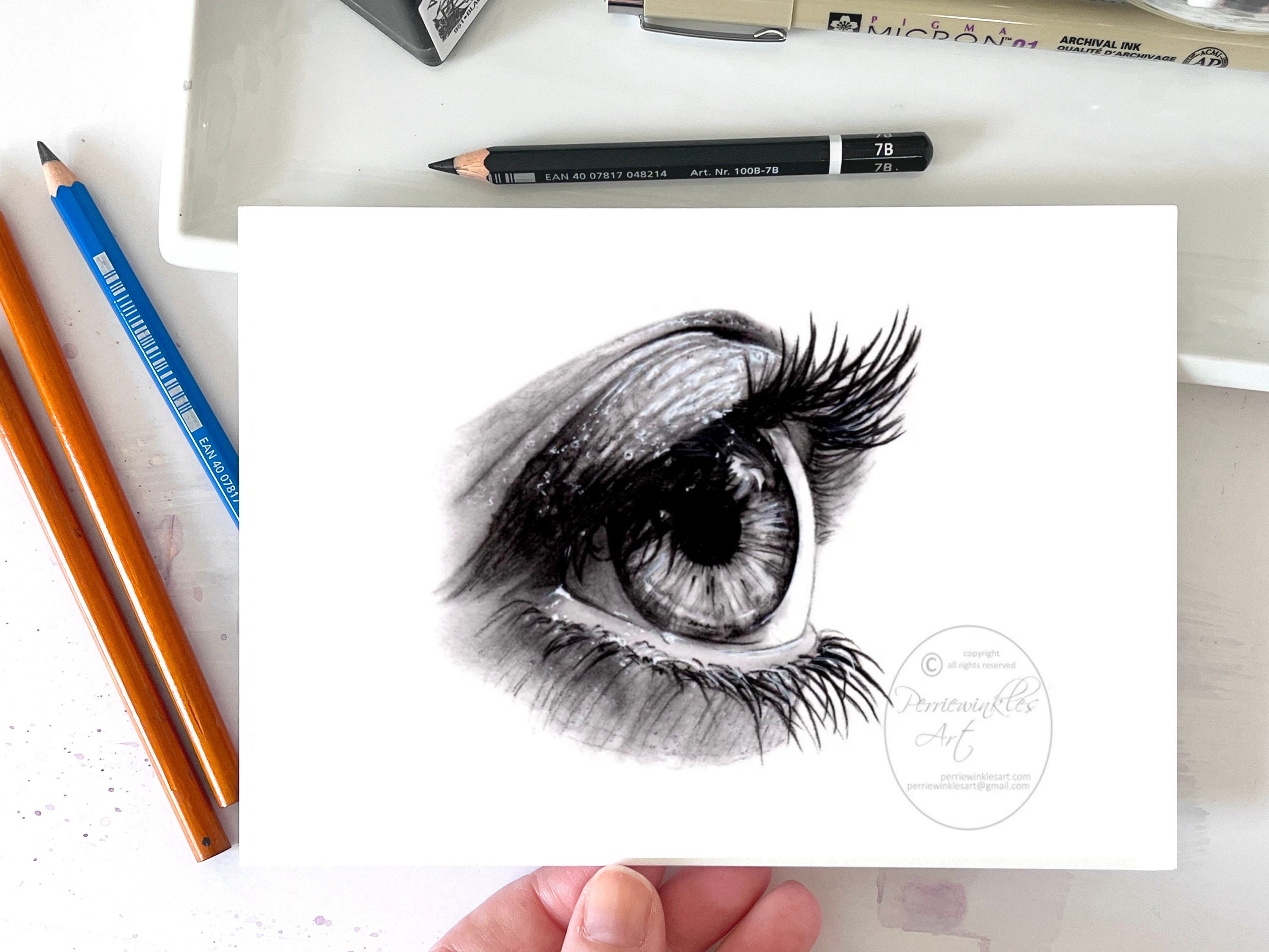 Pen sketching - First time drawing a realistic eye : r/sketches