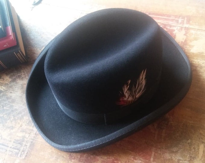 Fur Felt Scala Homburg Hat | Etsy