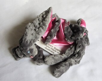 Tina the Bunny Raggie/Comforter/Security Blankie/Sookie Raggie/Taggie Blankie