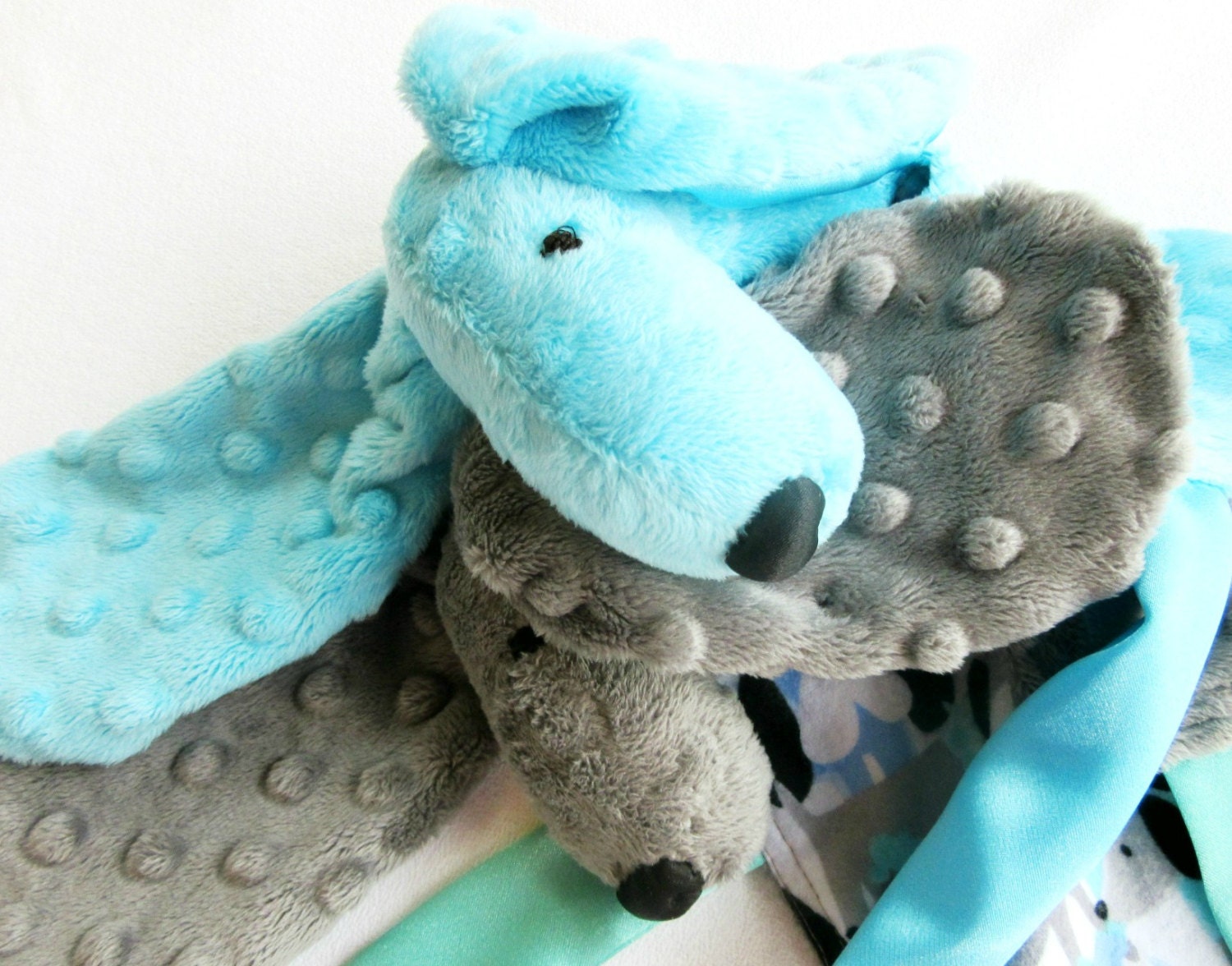 Wilson pictured plus Muffy & Buddy the Dog Raggies, can be made in feminine colours too