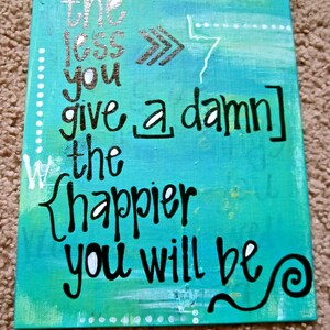 8x10 Less You Give a Damn