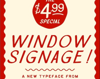 Window Signage Font